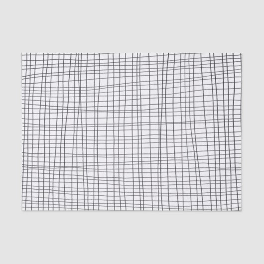 Handtekening Tekenen rasterpatroon Tissuepapier (Voorkant)