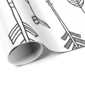 Handtekening Tekenen rond pijltje Cadeaupapier (Rol Hoek)