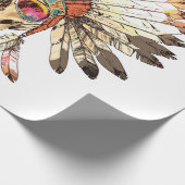 Handtekening Tekenkleur Inative American Indian He Cadeaupapier (Hoek)