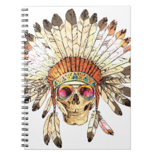 Handtekening Tekenkleur Inative American Indian He Notitieboek