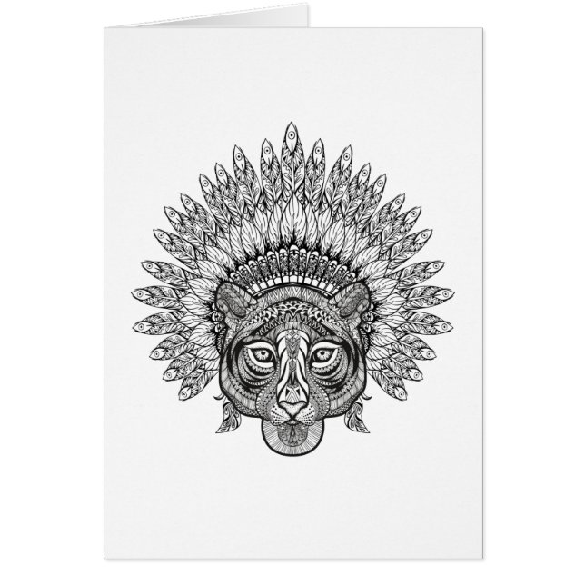 Handtekening tijger in stijl (Voorkant)