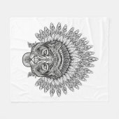 Handtekening tijger in stijl fleece deken (Voorkant (Horizontaal))