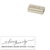 Handtekening Trouwen In liefdevolle herinnering Rubberstempel (Gestempeld)