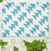 Handtekening uitgelijnd pijlpatroon theedoek (Gevouwen)