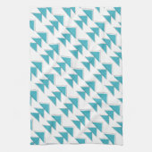 Handtekening uitgelijnd pijlpatroon theedoek (Verticaal)