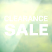 Handtekening uitverkoop raamsticker (Vel 3)