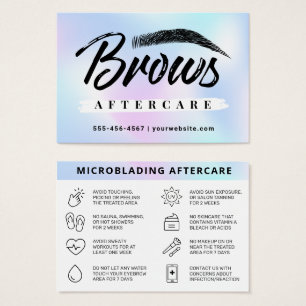 Handtekening UV Gloss Holographic Brow Aftercare K Visitekaartje