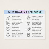 Handtekening UV Gloss Holographic Brow Aftercare K Visitekaartje (Achterkant)