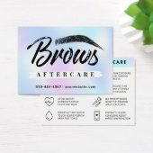 Handtekening UV Gloss Holographic Brow Aftercare K Visitekaartje (Bureau)