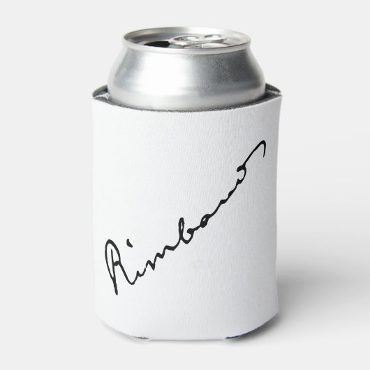 Handtekening van Arthur Rimbaud Blikjeskoeler (Blikje Voorkant)