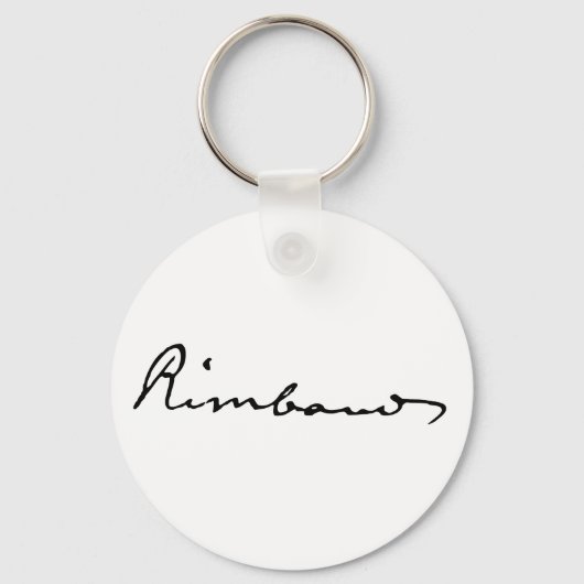 Handtekening van Arthur Rimbaud Sleutelhanger (Voorkant)