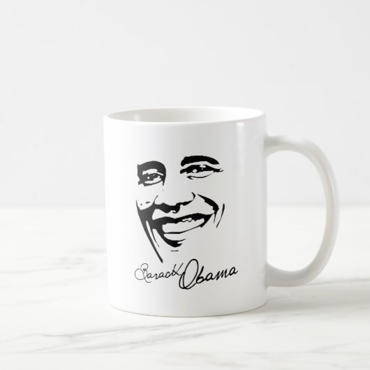 Handtekening van Barack Obama Koffiemok (Rechts)