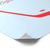 Handtekening van Canada met illustraties Poster (Hoek)