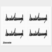 Handtekening van de handtekening van Donald Trump Rechthoekige Sticker (Vel)
