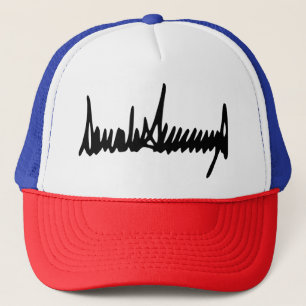 Handtekening van de handtekening van Donald Trump Trucker Pet