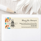 Handtekening van de honingbijenkast etiket (Insitu)