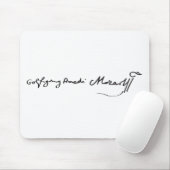 Handtekening van de Musicus Wolfgang Amadeus Mozar Muismat (Met muis)
