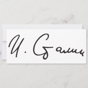 Handtekening van de premier van de Sovjet-Unie Jos