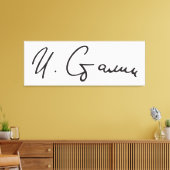 Handtekening van de premier van de Sovjet-Unie Jos Canvas Afdruk (Insitu (Woonkamer))