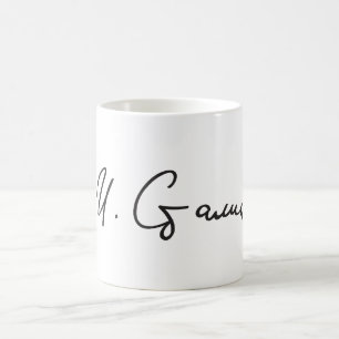 Handtekening van de premier van de Sovjet-Unie Jos Koffiemok