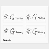 Handtekening van de premier van de Sovjet-Unie Jos Rechthoekige Sticker (Vel)