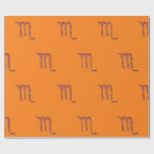 Handtekening van de Scorpio-dierentuin Cadeaupapier (Vlak)