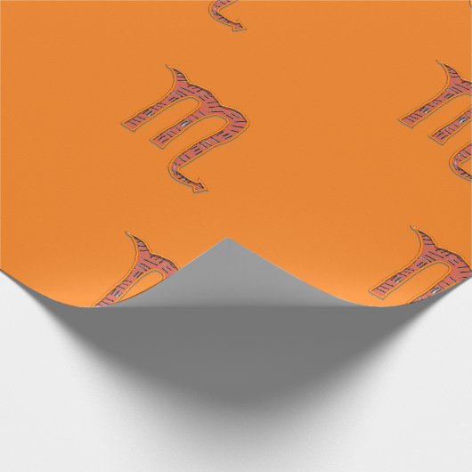 Handtekening van de Scorpio-dierentuin Cadeaupapier (Hoek)