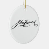 Handtekening van de stichter John Hancock Keramisch Ornament (Rechts)
