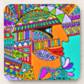 Handtekening van EDDArt - farao 1 Bier Onderzetter (Voorkant)