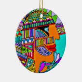 Handtekening van EDDArt - farao 1 Keramisch Ornament (Rechts)