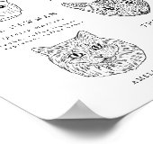 Handtekening van een hond en kat Drinken Bar Sign Poster (Hoek)