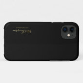 Handtekening van Elegant-handschrift voor bedrijfs Case-Mate iPhone Case (Achterkant (horizontaal))