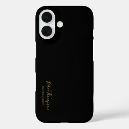 Handtekening van Elegant-handschrift voor bedrijfs iPhone 16 Hoesje