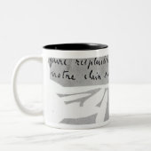 Handtekening van Emile Zola Tweekleurige Koffiemok (Links)