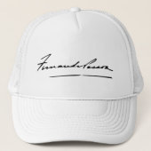 Handtekening van Fernando Pessoa Trucker Pet (Voorkant)