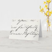 Handtekening van Florence Nightingale Kaart (Gele Bloem)