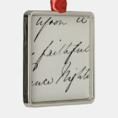 Handtekening van Florence Nightingale Metalen Ornament (Rechts)