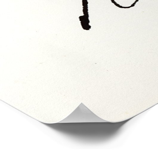 Handtekening van Florence Nightingale Poster (Hoek)