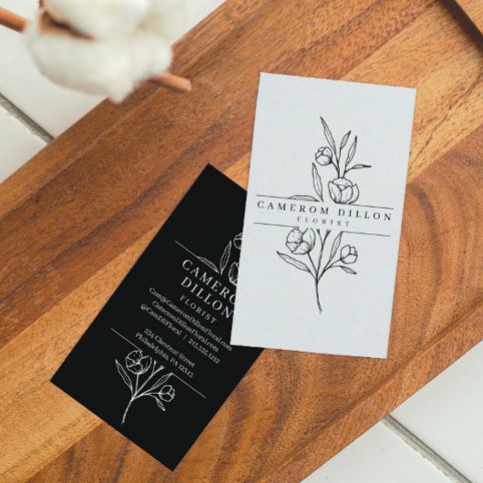 Handtekening van het botanische Visitekaartje