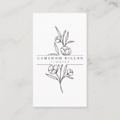 Handtekening van het botanische Visitekaartje (Voorkant)