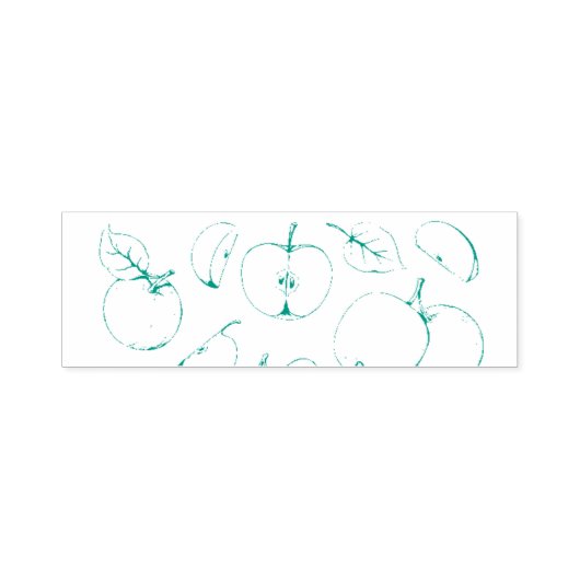 Handtekening van het fruitmodel voor appelen  zelfinktende stempel (Design)
