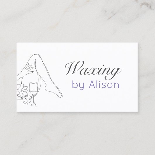 Handtekening van het wasorgaan van het vrouw visitekaartje (Voorkant)