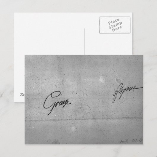 Handtekening van Jean-Baptiste Greuze Briefkaart (Voorkant / Achterkant)