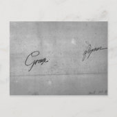 Handtekening van Jean-Baptiste Greuze Briefkaart (Voorkant)
