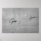 Handtekening van Jean-Baptiste Greuze Poster (Voorkant)