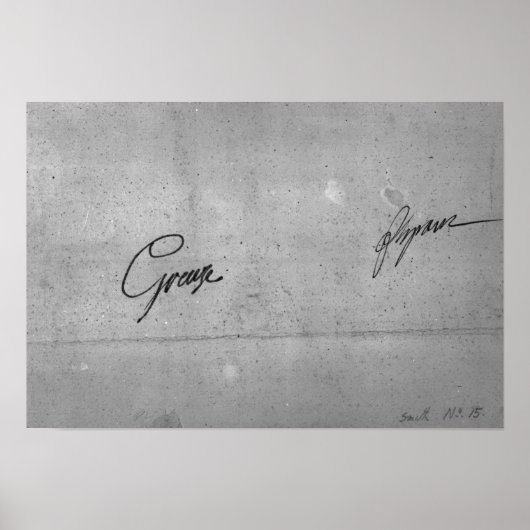 Handtekening van Jean-Baptiste Greuze Poster (Voorkant)