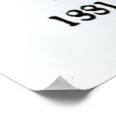 Handtekening van koning Charles I Poster (Hoek)