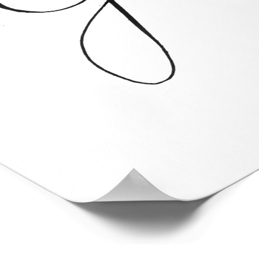 Handtekening van koning George III Poster (Hoek)