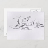 Handtekening van koningin Elizabeth I Briefkaart (Voorkant / Achterkant)