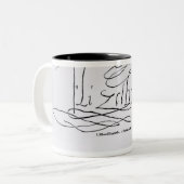 Handtekening van koningin Elizabeth I Tweekleurige Koffiemok (Voorkant links)